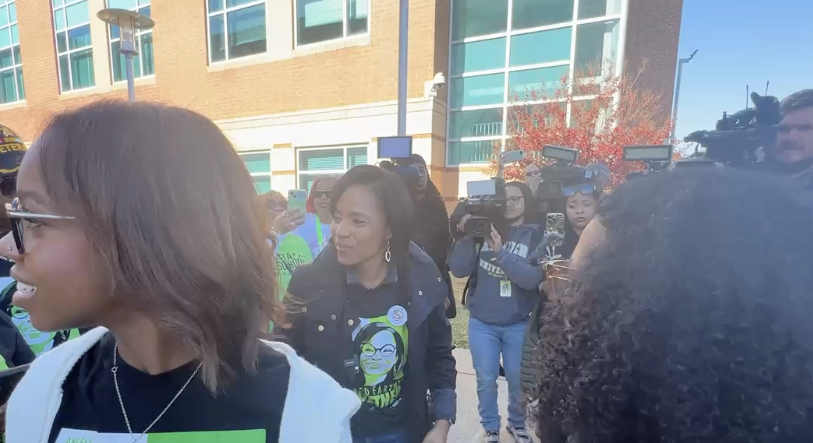 U.S. Senate Hopeful Angela Alsobrooks Casts Vote In Heated Maryland Race